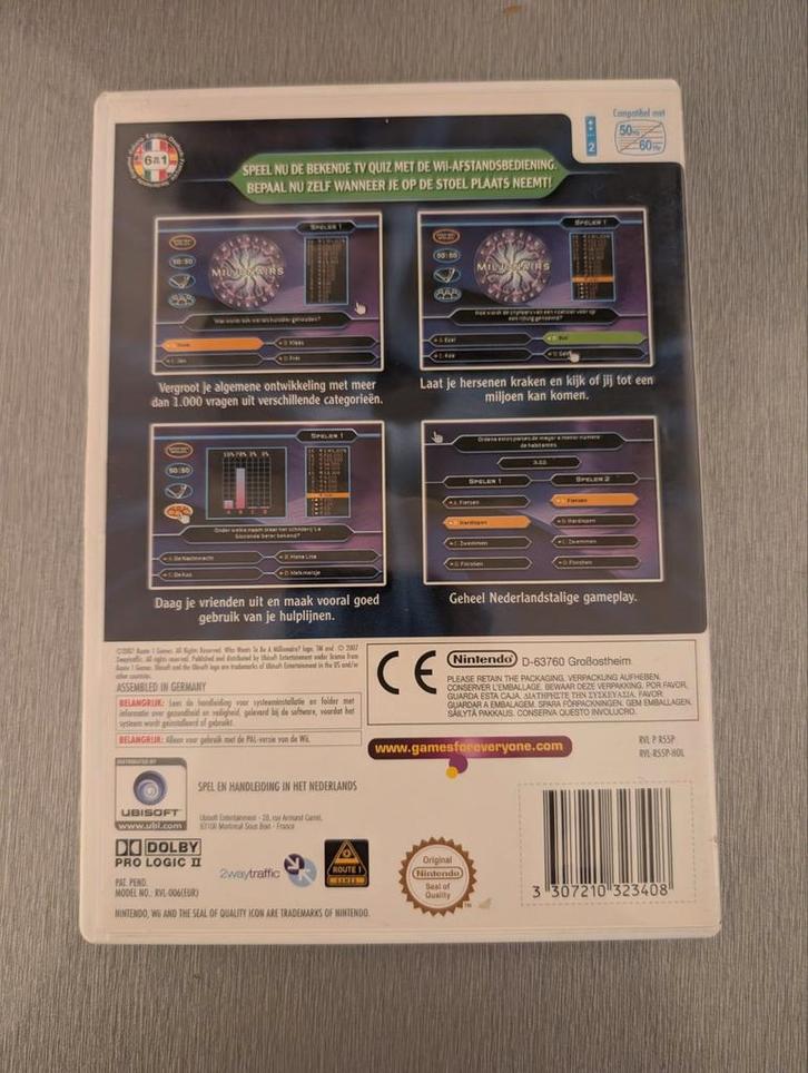 Weekend miljonairs wii, Spelcomputers en Games, Games | Nintendo Wii, Zo goed als nieuw, Puzzel en Educatief, 1 speler, Vanaf 3 jaar