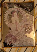 Vintage spiegel alphonse mucha, Huis en Inrichting, Minder dan 50 cm, Ophalen of Verzenden, Zo goed als nieuw, Minder dan 50 cm