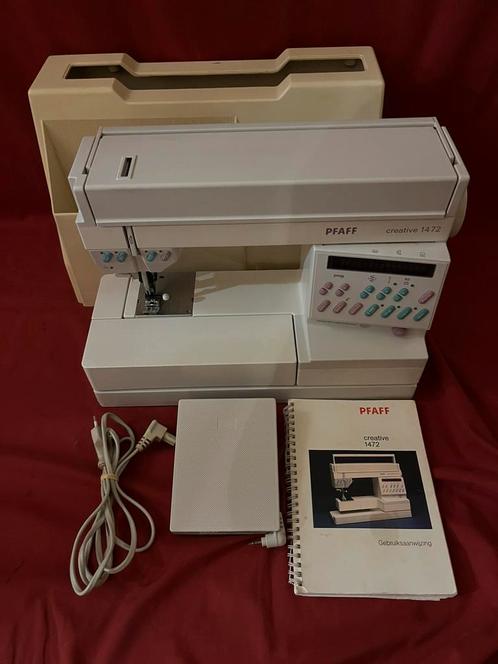 Vr. arm Pfaff 1472 cd m IDT boventr in complete nieuwstaat, Hobby en Vrije tijd, Naaimachines en Toebehoren, Zo goed als nieuw