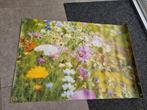 Buiten poster / zeil met bloemen 90x60cm, 50 tot 75 cm, Ophalen of Verzenden, Zo goed als nieuw, 75 tot 100 cm