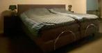 Auping Boxspring Tweepersoons, Ophalen, Gebruikt, Bruin, 210 cm