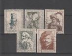 Nederland 1956, NVPH 671 t/m 675, Gestempeld., Verzenden, Na 1940, Gestempeld