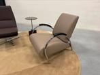 Nieuw Gelderland 5770 Fauteuil Taupe leer design stoel, Huis en Inrichting, Fauteuils, Nieuw, Ophalen of Verzenden, Gelderland