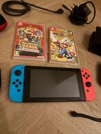 Nintendo Switch + 2 extra controllers + Games, Gebruikt, Overige controllers, Ophalen of Verzenden, Draadloos