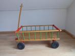 Mini houten bolderkar | massieve kunststof wielen | i.z.g.s., Zo goed als nieuw, Ophalen