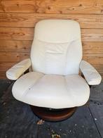 Verhoogde stressless relax fauteuil maat L, Ophalen of Verzenden, Gebruikt, Stoel(en)