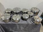 Pannenset - 9 Delig, Ophalen, Gebruikt, Inductieplaat, Pannenset