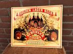 Vintage reclamebord, Scheuler, Coors, Golden Lager Beer, Ophalen, Gebruikt, Reclamebord