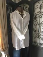 ZERO' LONG BLOUSE MOOIE STRUCTUURSTOF OFF WHITE MT 42 NIEUW, Verzenden, Wit, Maat 42/44 (L), Zero