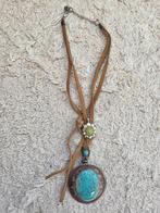 Leuke Ketting met Turquoise Hanger, Sieraden, Tassen en Uiterlijk, Kettingen, Ophalen of Verzenden, Overige materialen, Met strass