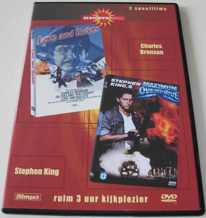 Film-Pack *** LOVE AND BULLETS & MAXIMUM OVERDRIVE ***, Cd's en Dvd's, Dvd's | Overige Dvd's, Zo goed als nieuw, Vanaf 12 jaar