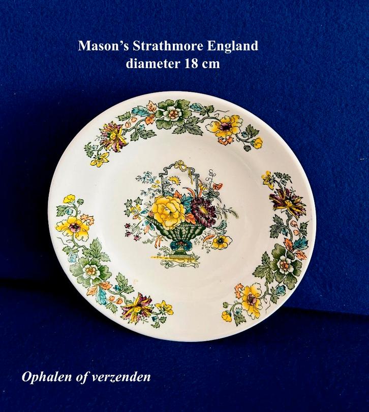 Mason's Strathmore Bordje ø ca18 cm Schaaltje, Antiek en Kunst, Antiek | Keramiek en Aardewerk, Ophalen