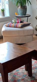 Hocker/poef 90x90x45 Corduroy., Ophalen, Zo goed als nieuw, Vierkant, 50 tot 75 cm
