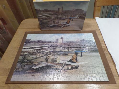 Puzzle, Schiphol, (#8315), 500st, 33 x 50 cm, Historisch, Verzamelen, Luchtvaart en Vliegtuigspotten, Gebruikt, Overige typen