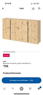 Gezocht!!! 2x Ivar kast 30 diep, Huis en Inrichting, Ophalen, Zo goed als nieuw