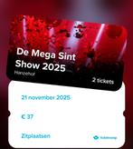 2 tickets mega sint show met piet pablo!, Twee personen