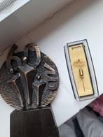 bronzen beeld corry ammerlaan-van niekerk + speldje cnv, Antiek en Kunst, Antiek | Koper en Brons, Ophalen, Brons