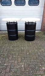 Statafels van een olievat, Ophalen