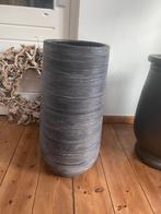 Bloempot grijs bamboe, Tuin en Terras, Bloempotten, Ophalen, Overige materialen, Binnen, Zo goed als nieuw