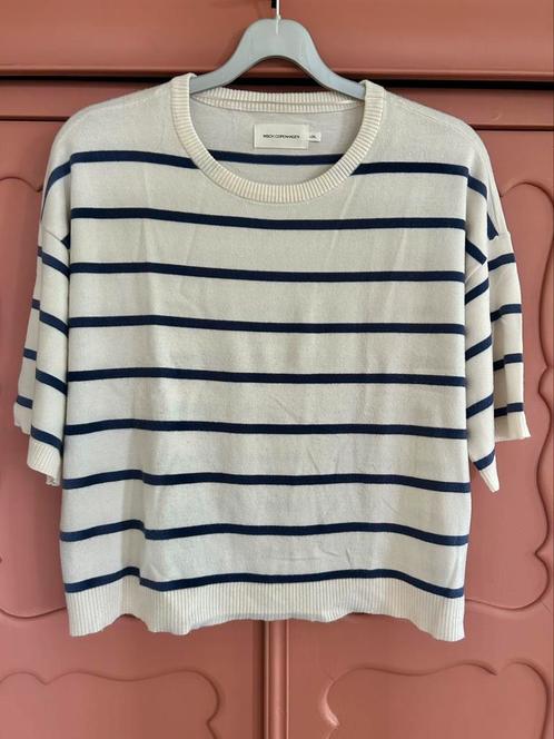 Msch Copenhagen pullover Rachelle L/XL, Kleding | Dames, T-shirts, Zo goed als nieuw, Maat 42/44 (L), Beige, Korte mouw, Ophalen of Verzenden