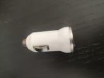 USB autolader plug universeel wit, Ophalen of Verzenden, Zo goed als nieuw