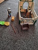 Playmobil set paarden box met paard, Ophalen of Verzenden, Zo goed als nieuw, Complete set