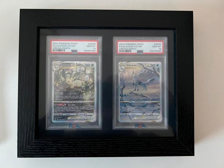 Pokemon crown zenith lefeon GG35 & glaceon GG40 PSA 10, Hobby en Vrije tijd, Verzamelkaartspellen | Pokémon, Zo goed als nieuw