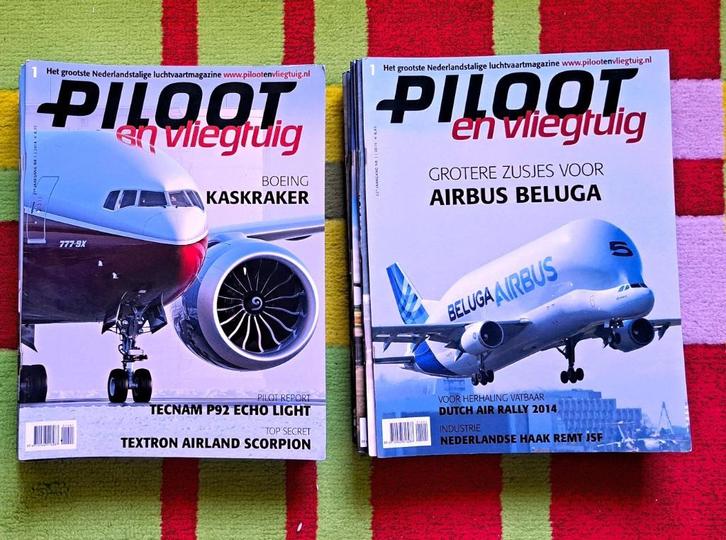 Piloot en Vliegtuig nog 2 jaargangen 2014 en 2015, Verzamelen, Luchtvaart en Vliegtuigspotten, Zo goed als nieuw, Boek of Tijdschrift