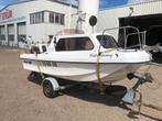 Betrouwbare Pilot 460 Kajuitboot + 60 pk Evenrude + trailer, Watersport en Boten, Ophalen, Gebruikt, 50 pk of meer, Snelvarend