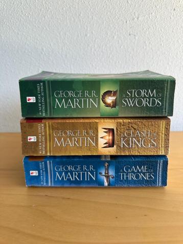 Game of Thrones boeken – deel 1 t/m 3 (Engels) beschikbaar voor biedingen