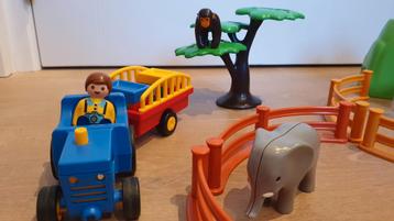 Playmobil 6754 Grote Dierentuin 1-2-3 met doos vanaf 1 1/2 j beschikbaar voor biedingen