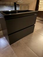 Badkamer meubel, antraciet/zwart, Huis en Inrichting, Badkamer | Badkamermeubels, Ophalen, (Half)hoge kast, Gebruikt, 50 tot 100 cm