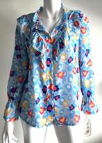 Nieuwe blauwe blouse met kleuren print van ENVY maat M/L , Nieuw, Blauw, Maat 38/40 (M), ENVY