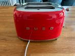 SMEG broodrooster Rood, Ophalen of Verzenden, Zo goed als nieuw, Uitneembare kruimellade