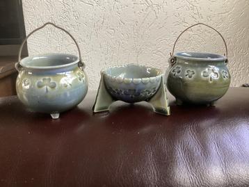Irish Wade porcelain uit Ierland setje potjes beschikbaar voor biedingen