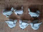 vintage porseleinen kerst vogels op clip, Diversen, Kerst, Ophalen of Verzenden, Gebruikt