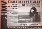 Paginagrote A4 advertentie RADIOHEAD Fake Plastic Trees rele, Ophalen of Verzenden