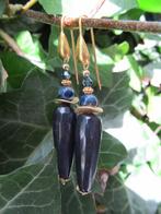 Oorbellen Mechelien lapis lazuli-swarovski goud, Ophalen, Nieuw