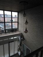 Hanglamp 7x rookglas druppel, Hans-Agne Jakobsson, jaren 60, Ophalen, Zo goed als nieuw