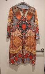 Green ice jurk, L, met veel oranje, Kleding | Dames, Maat 38/40 (M), Oranje, Ophalen of Verzenden, Zo goed als nieuw