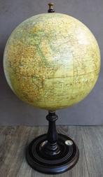 Om 1900 GROTE 55 CM. HOOG Globe Wereldbol Globus Wereld Bol, Antiek en Kunst, Ophalen of Verzenden