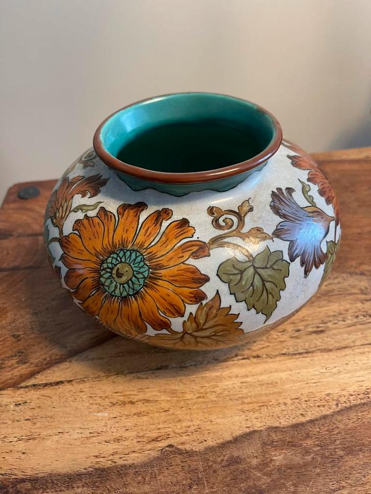 Unica Gouda Herfst Vaas - Perfecte Conditie!, Antiek en Kunst, Antiek | Vazen, Ophalen of Verzenden