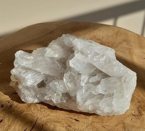 Helder Bergkristal cluster., Verzamelen, Mineralen en Fossielen, Mineraal, Ophalen of Verzenden