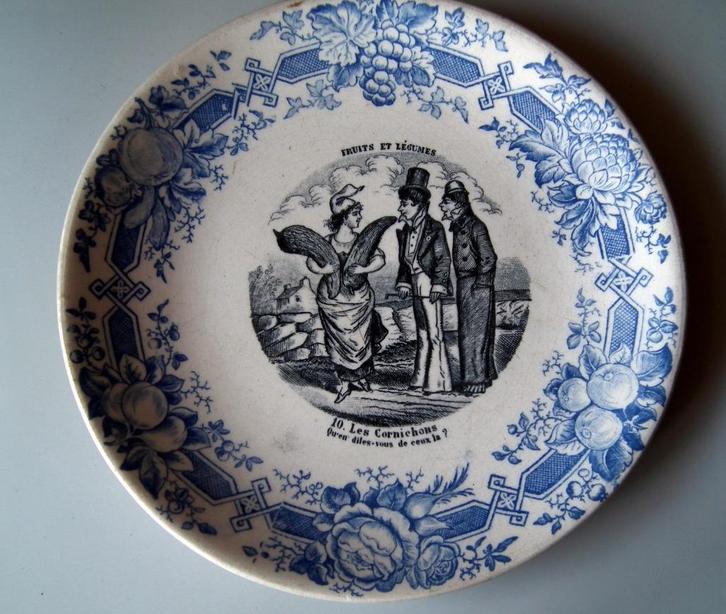 Antiek ondeugend bordje uit Frankrijk rond 1900, Antiek en Kunst, Curiosa en Brocante, Ophalen of Verzenden