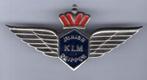 Junior KLM Skipper zilverkleurig broche ( J_068 ), Verzenden, Nieuw, Transport, Speldje of Pin