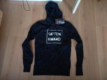 Trui hoody 'kattenkwaad' zwart Dweezils friend XS S beschikbaar voor biedingen