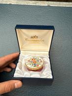 Crummles Emaille Doosje met Bloemen, Antiek en Kunst, Antiek | Emaille, Ophalen of Verzenden