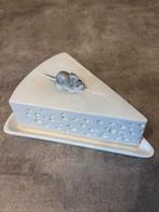 Kaasvormige botervloot met muis keramiek, Ophalen of Verzenden, Zo goed als nieuw