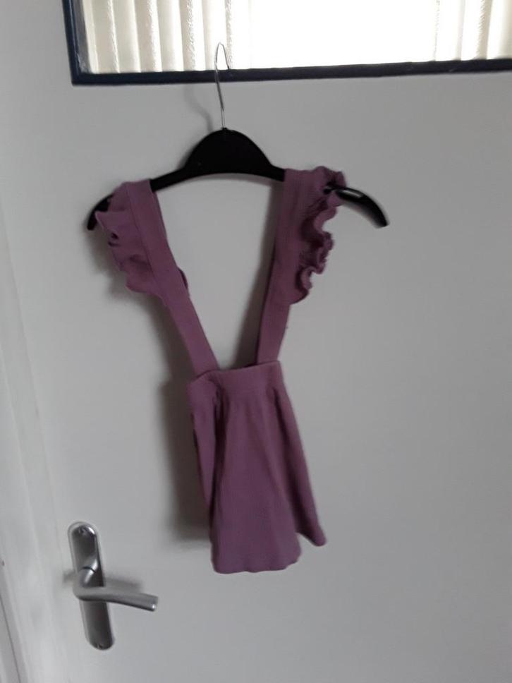 Zgan rokje met  schouder bandjes maat 74, Kinderen en Baby's, Babykleding | Maat 74, Zo goed als nieuw, Meisje, Jurkje of Rokje