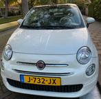 Fiat 500 Twinair Turbo 80pk 2018 Wit -leder bekleding, Achterwielaandrijving, Zwart, Leder, Handgeschakeld